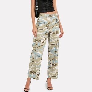 Tan camo cargo pants